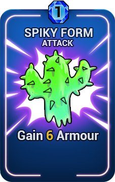 Spiky Form armour card