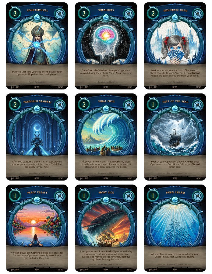 Water element card sheet