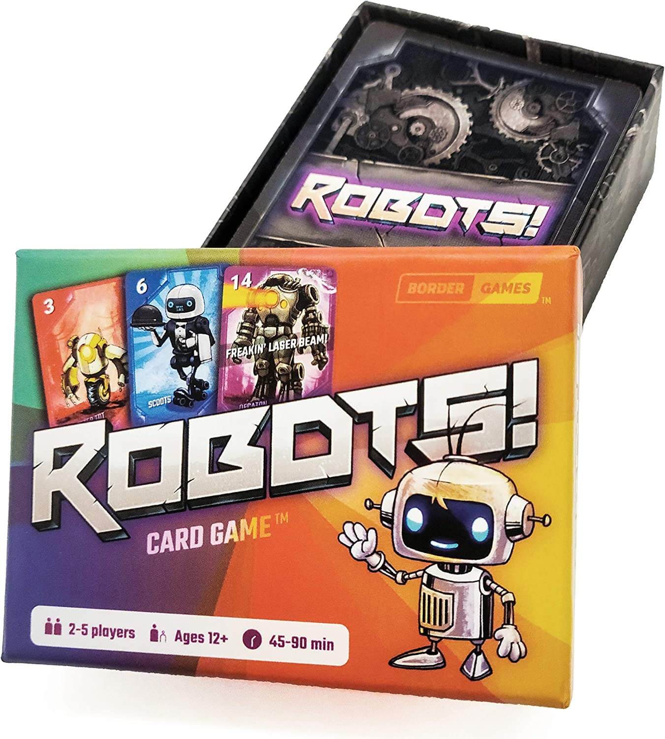 Robots! box open with card deck inside
