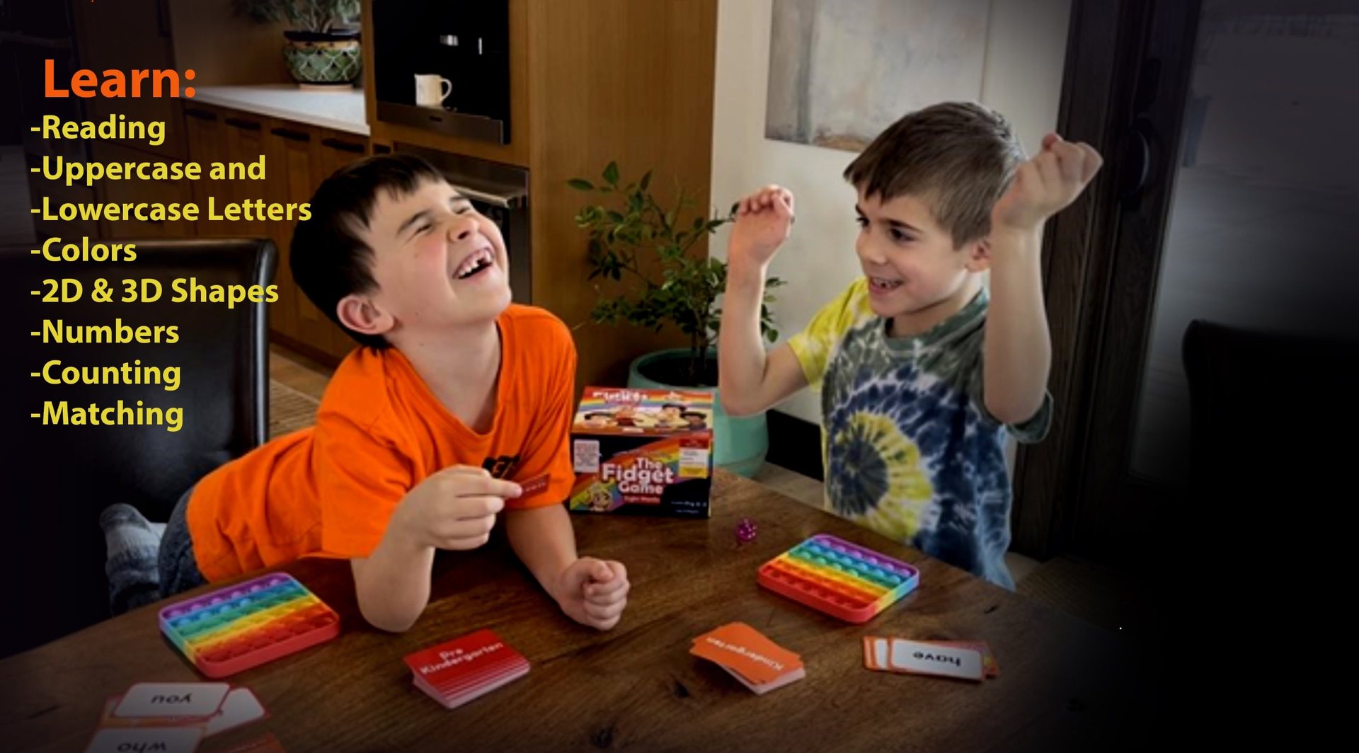 Kids playing the Shape Learning edition