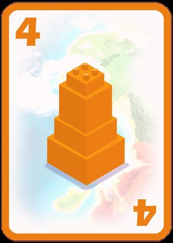 Orange building card 4