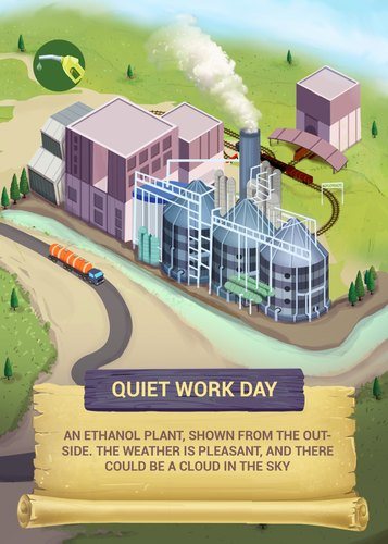 Quiet Work Day ethanol plant card