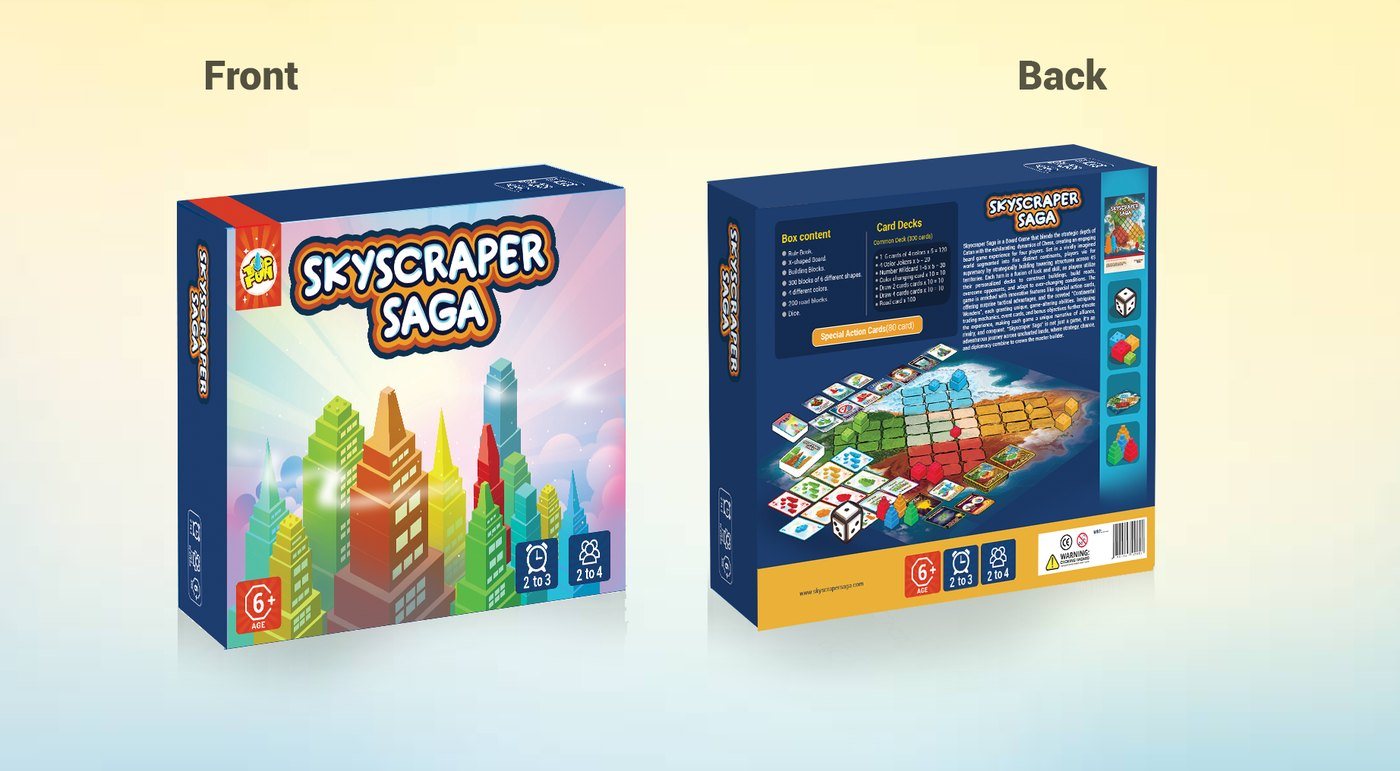 Skyscraper Saga box front and back