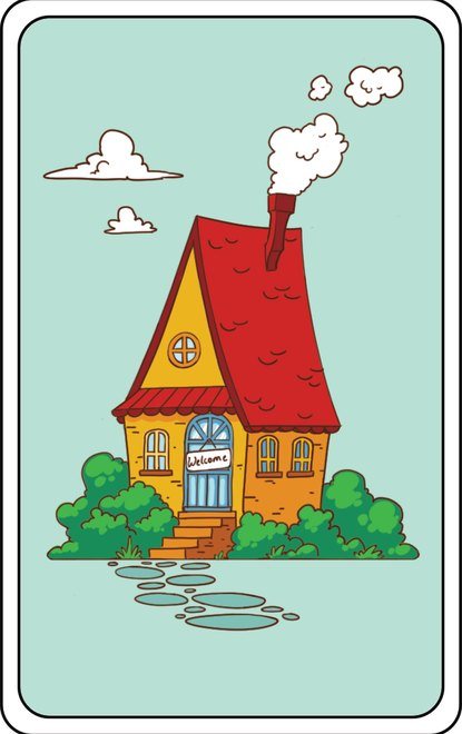 Card front: welcome house